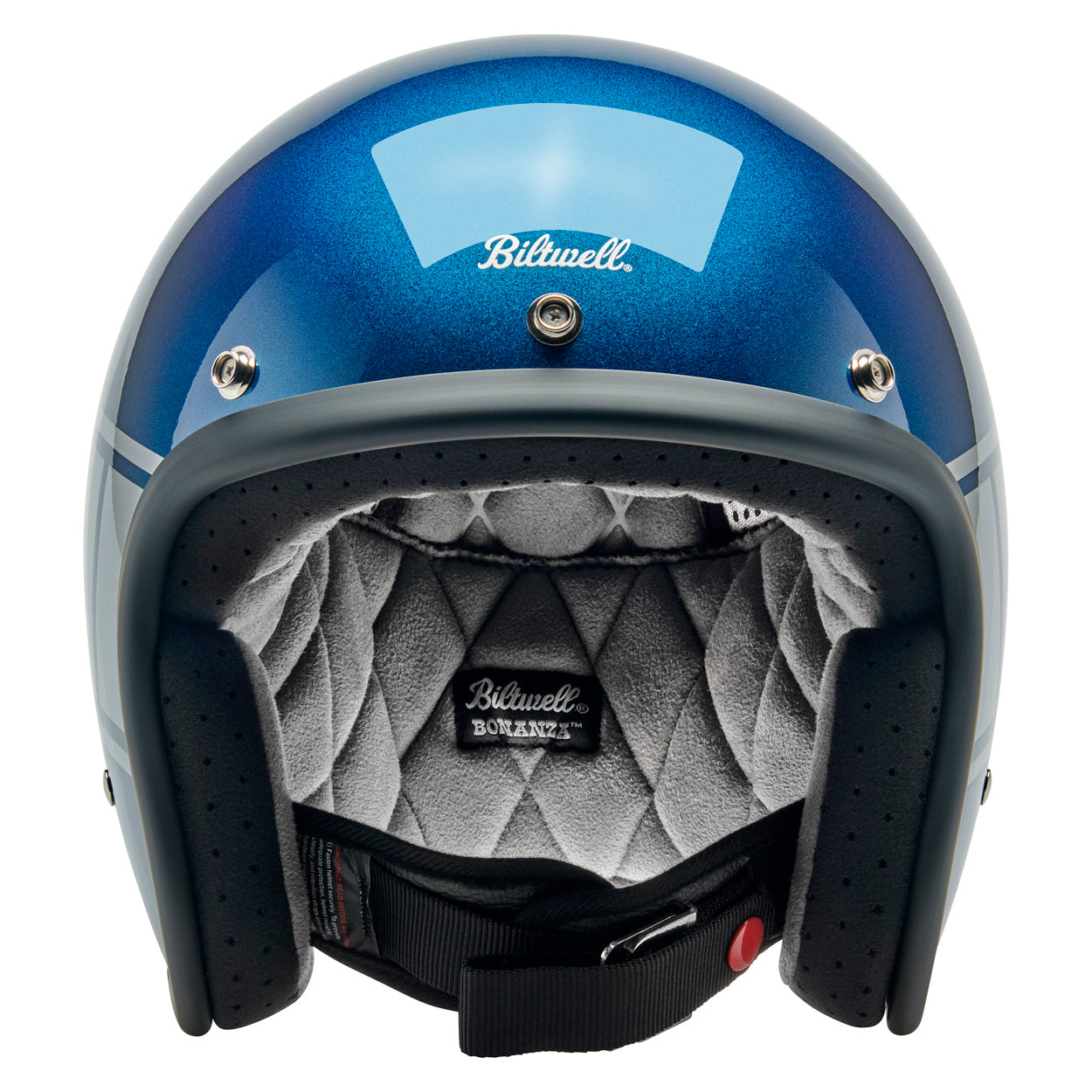 Bonanza Helmet - Holeshot Metallic Blue / Silver