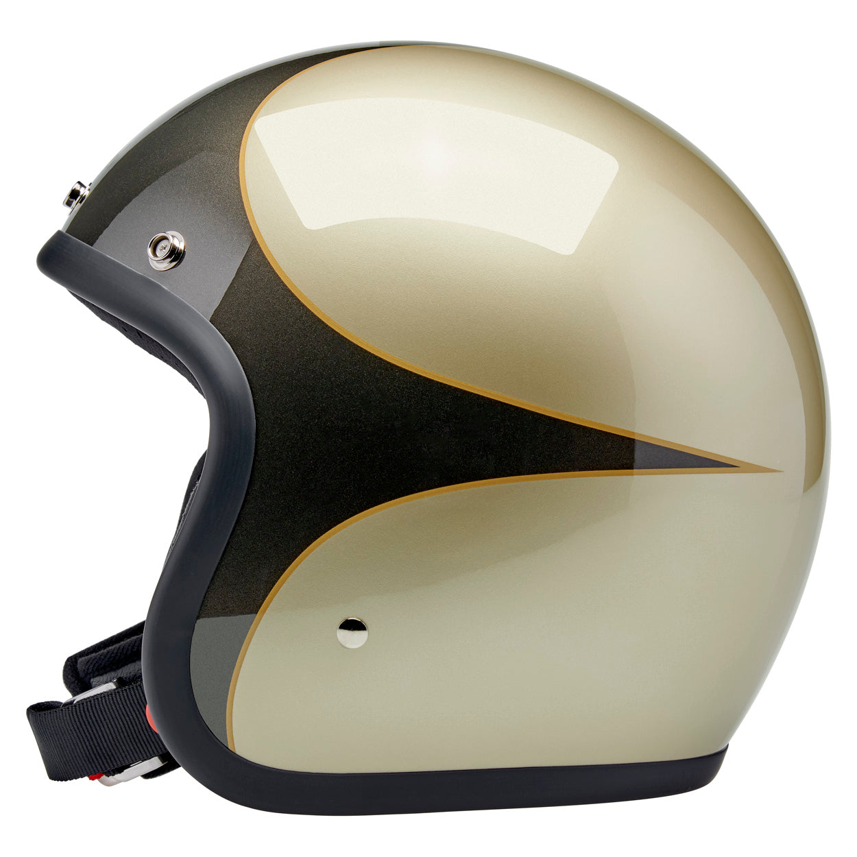 Bonanza Helmet - Metallic Charcoal / Champagne Scallop