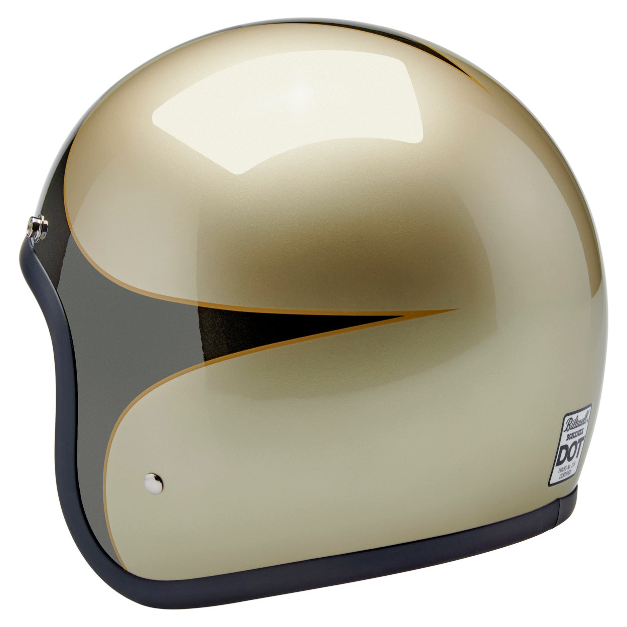 Bonanza Helmet - Metallic Charcoal / Champagne Scallop