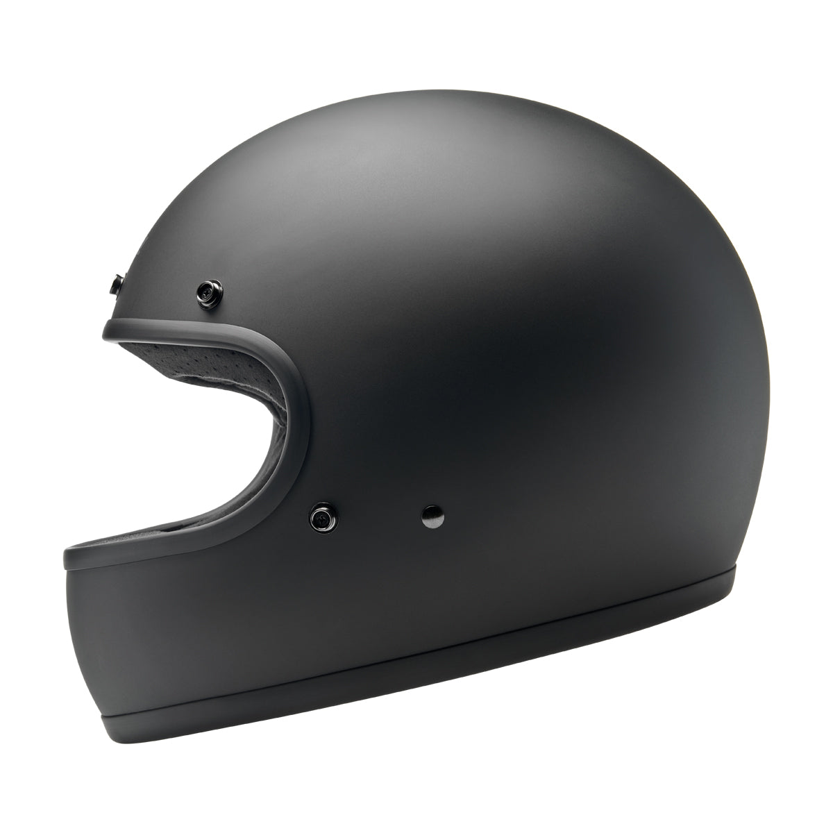 flat black half motorcycle helmet Gringo Helmet