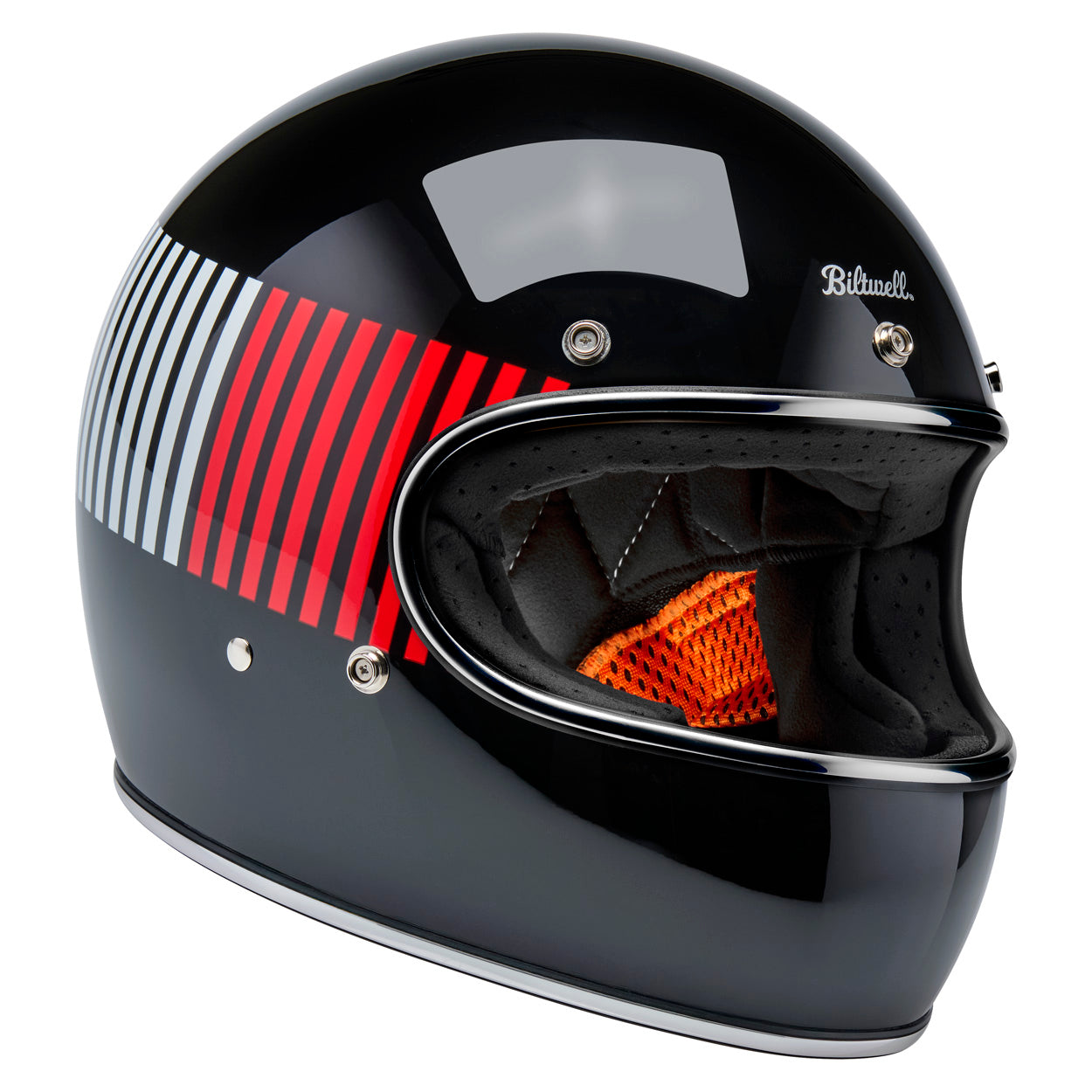 Gringo Helmet - Raceflow Gloss Black / Red / White / Blue