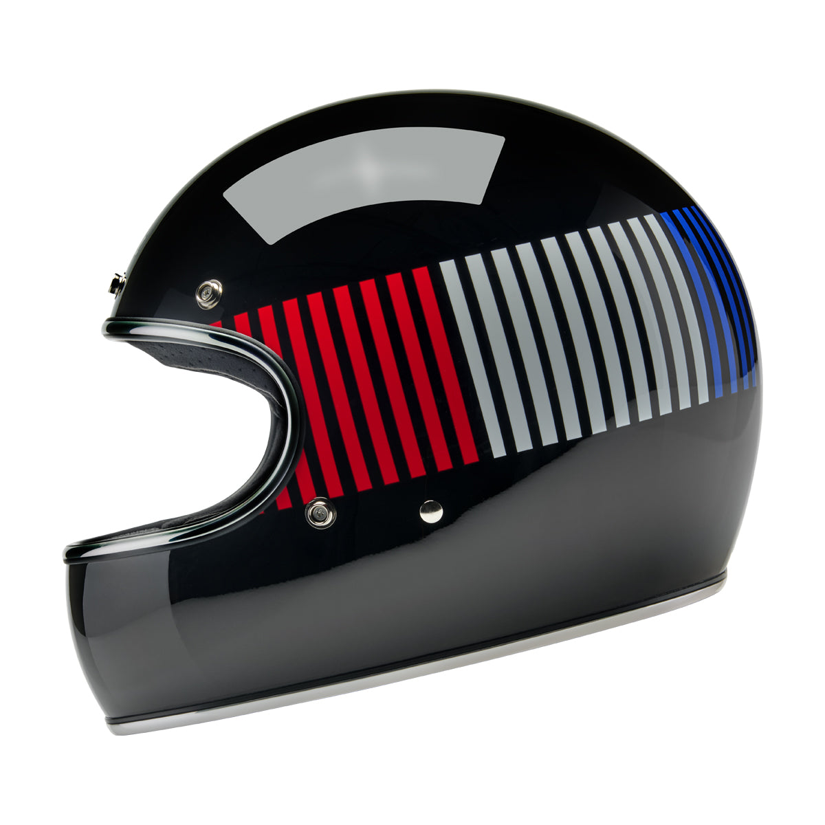Gringo Helmet - Raceflow Gloss Black / Red / White / Blue