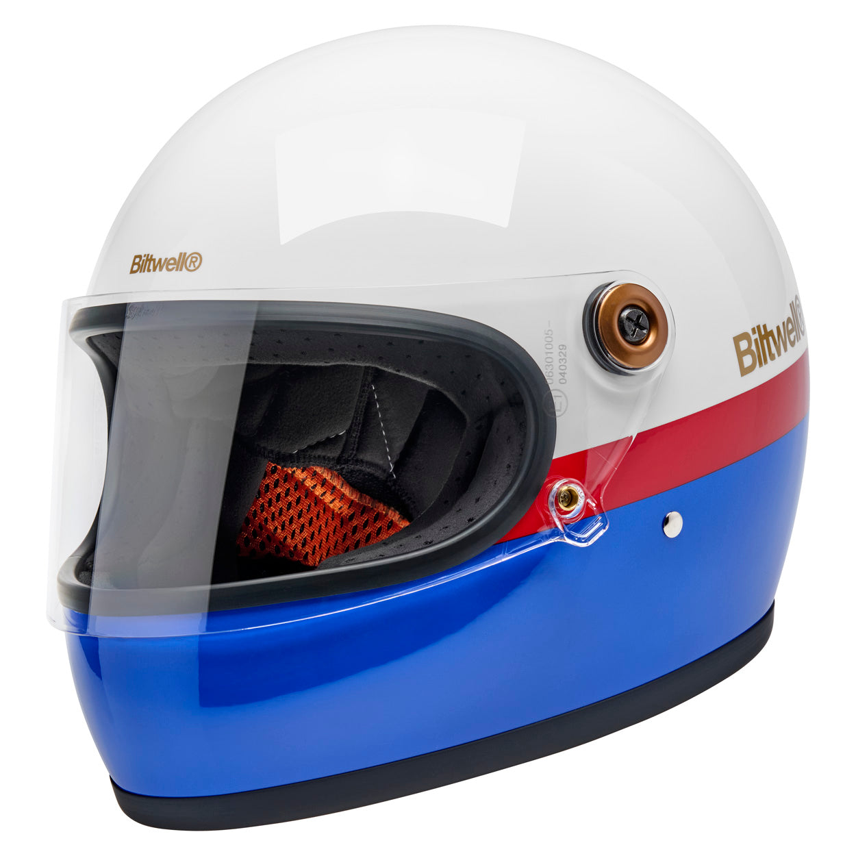 Gringo S Helmet - Apex Gloss White / Red / Blue