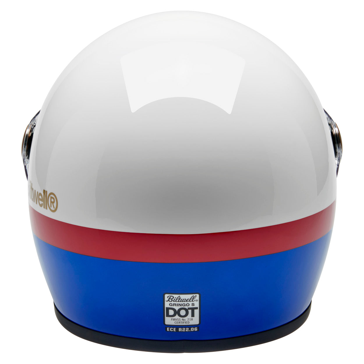 Gringo S Helmet - Apex Gloss White / Red / Blue
