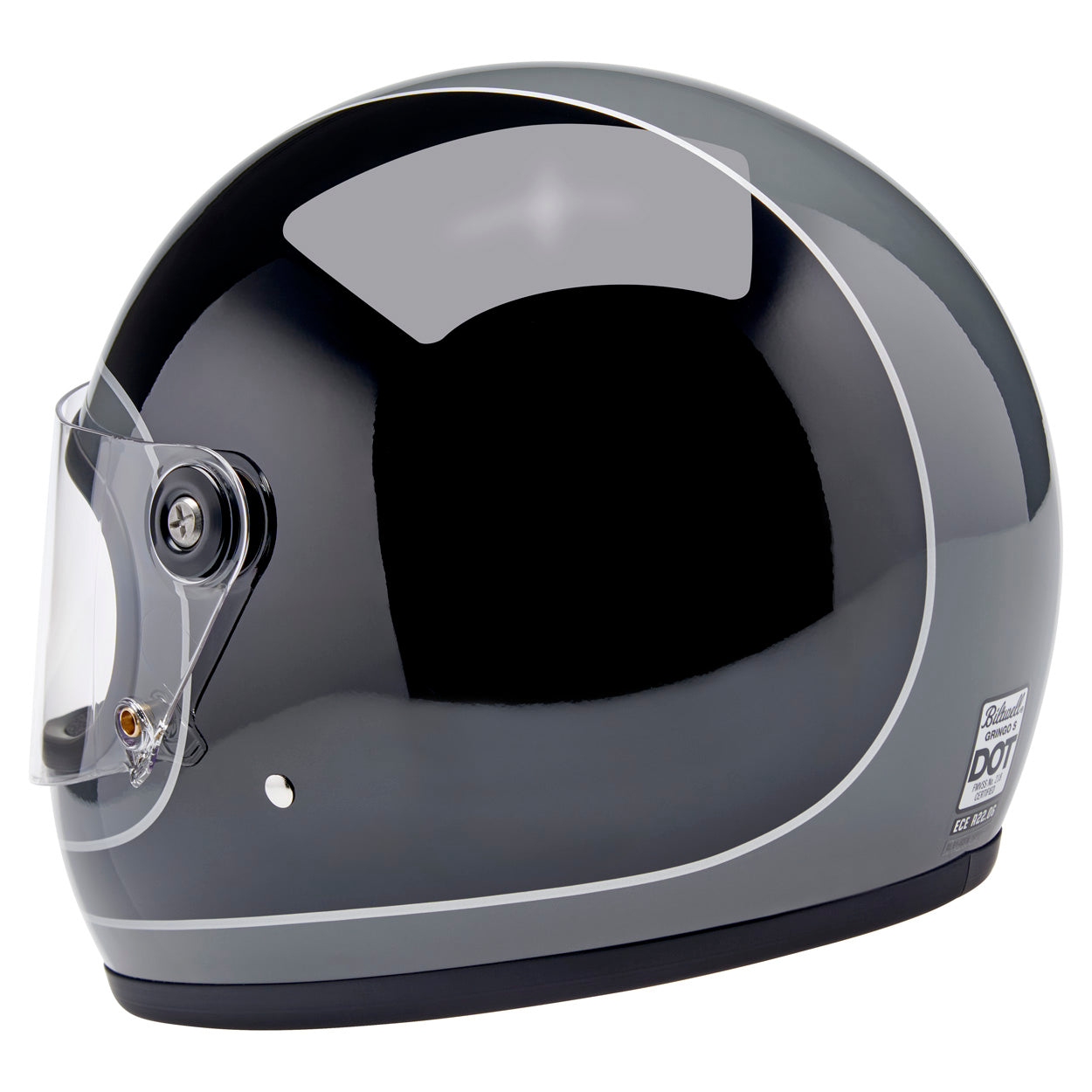 Gringo S Helmet - Gloss Storm Grey / Black Tracker