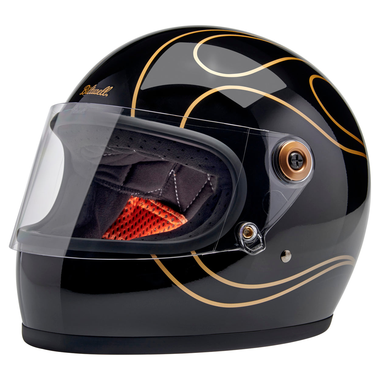 Gringo S ECE R22.06 Helmet - Gloss Black Flames