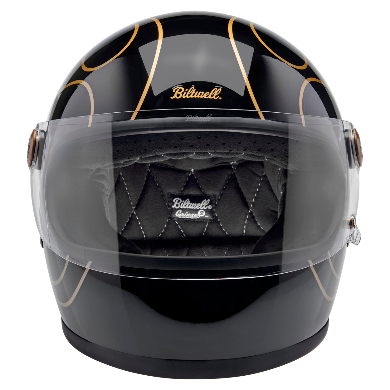 Gringo S ECE R22.06 Helmet - Gloss Black Flames