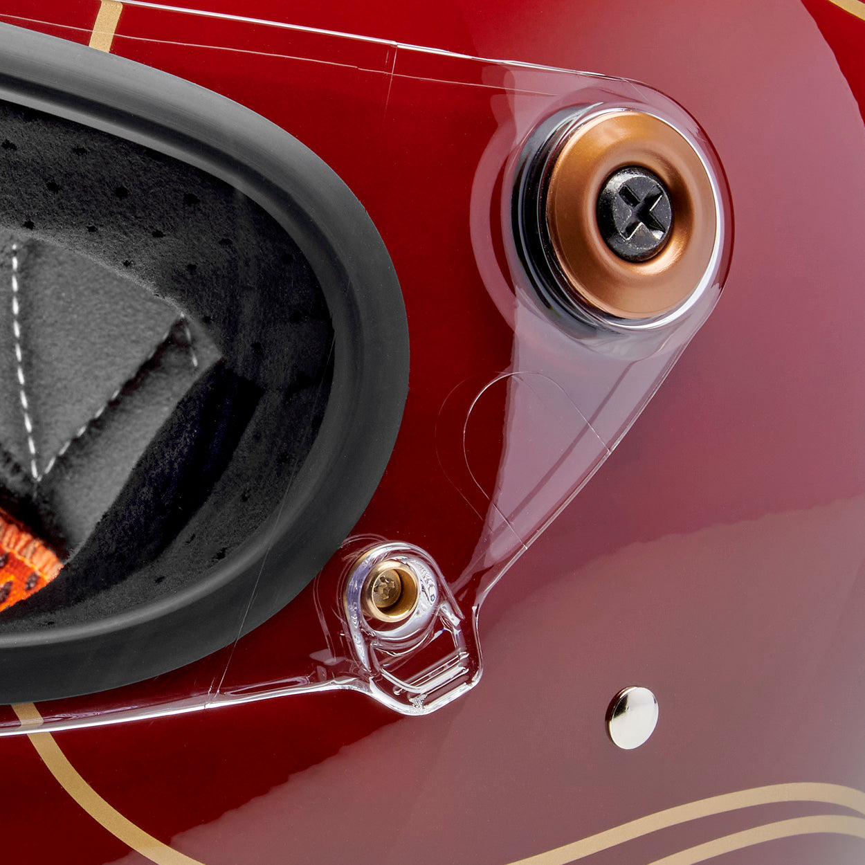 Gringo S Helmet - Gloss Garnet Red Flames