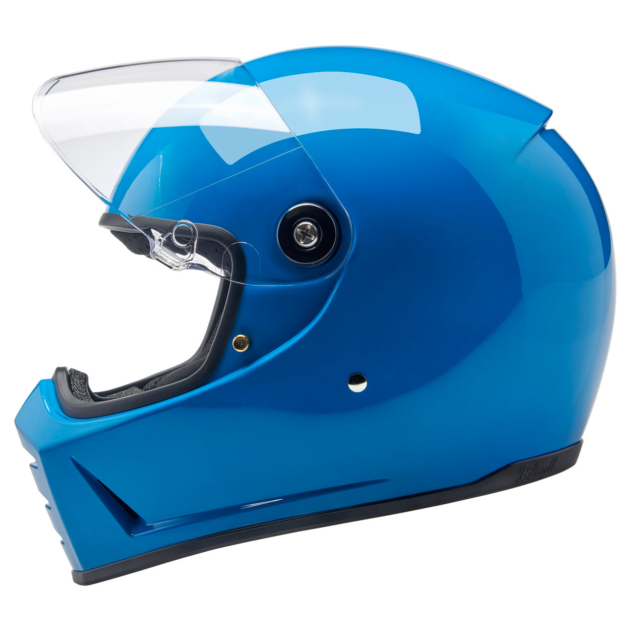 full face motorcycle helmet closeout Biltwell #1004-129-505 - Lane Splitter Helmet - Gloss Tahoe Blue
