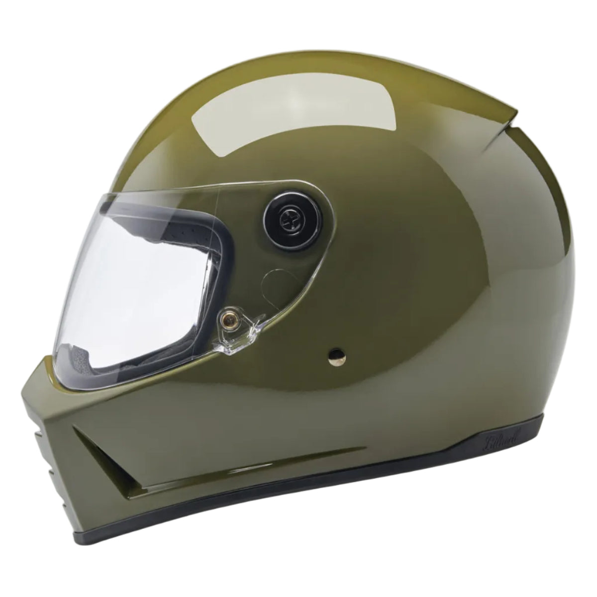 Biltwell Lane Splitter Helmet - Gloss Olive Green