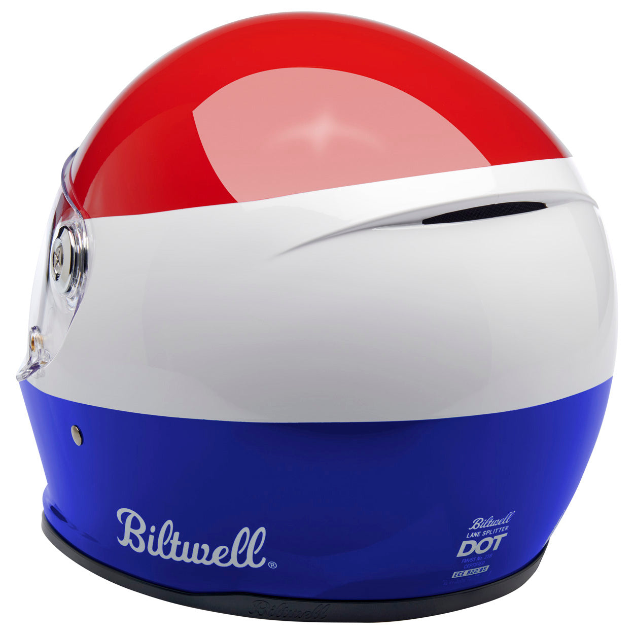 Lane Splitter ECE R22.05 Helmet - Podium Gloss Red/White/Blue