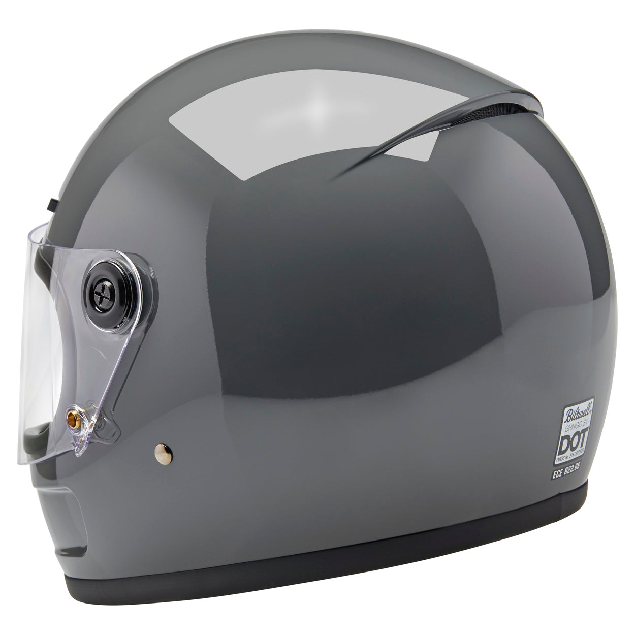 Gringo SV ECE R22.06 Helmet - Gloss Storm Grey