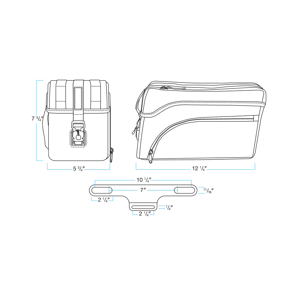 EXFIL-12 Saddlebags Black