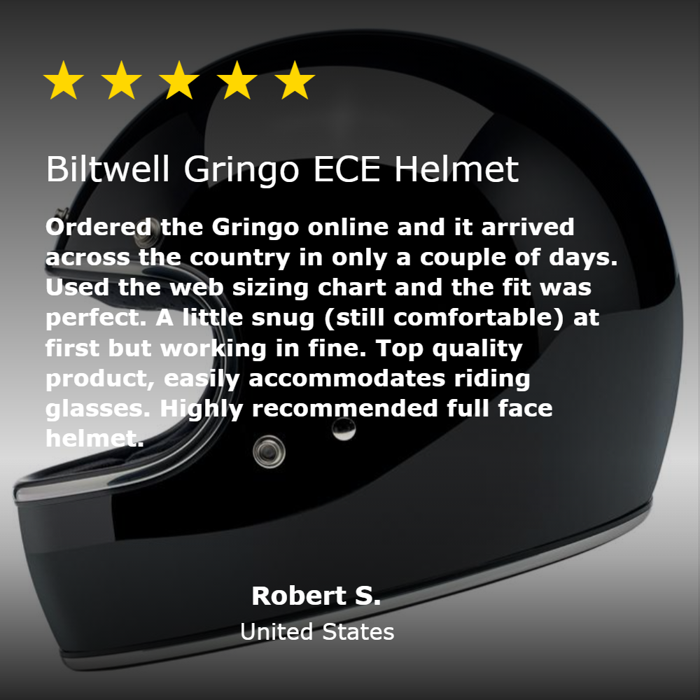 CLOSEOUT Gringo ECE R22.05 Helmet - Gloss Black