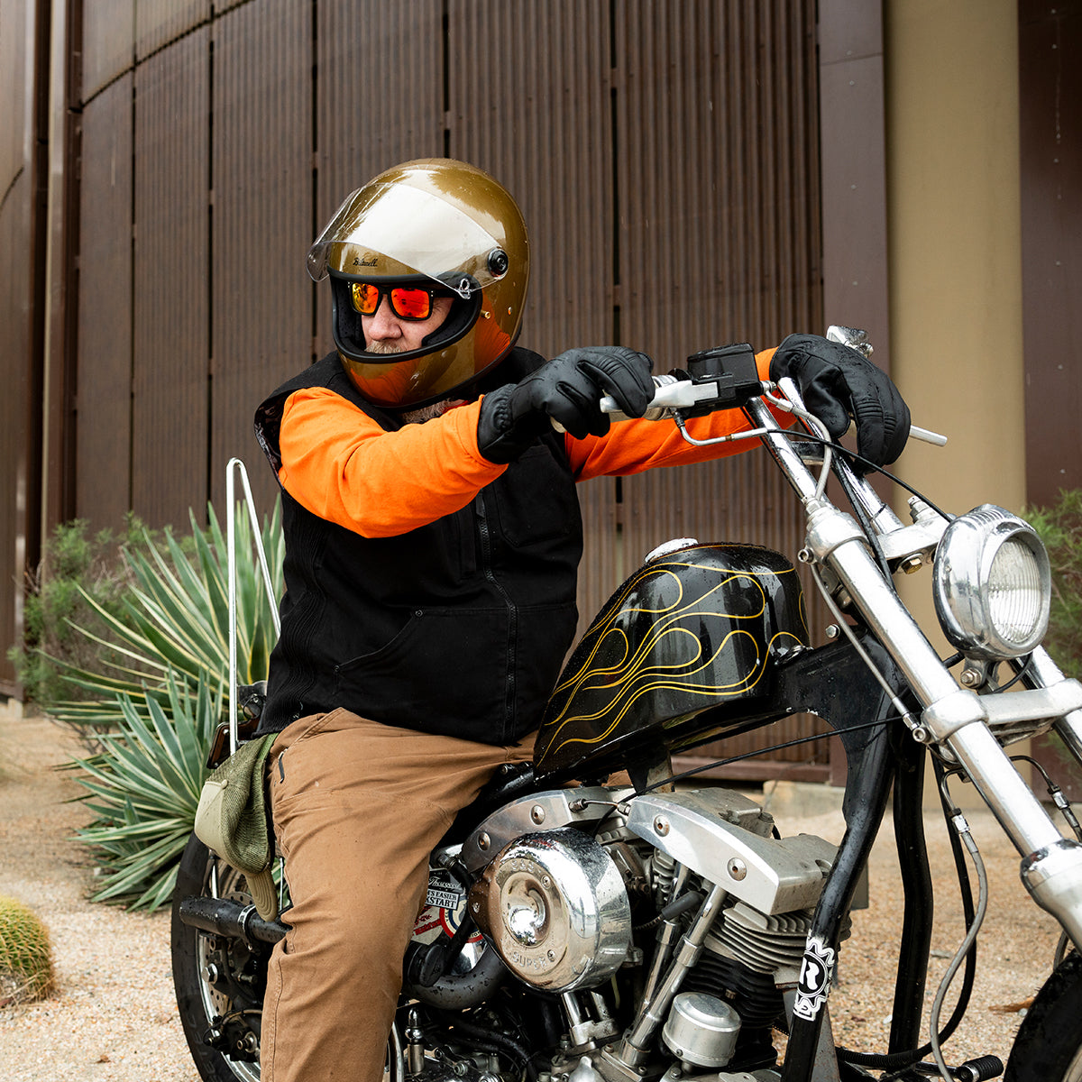 Gringo S Helmet - Metallic Ugly Gold