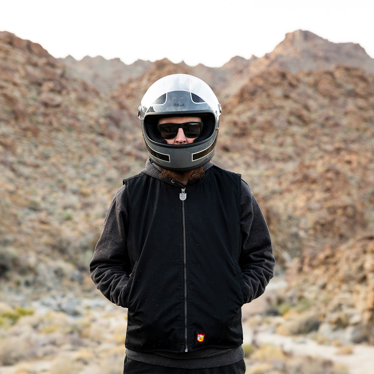 Gringo S Helmet - Gloss Storm Grey / Black Tracker