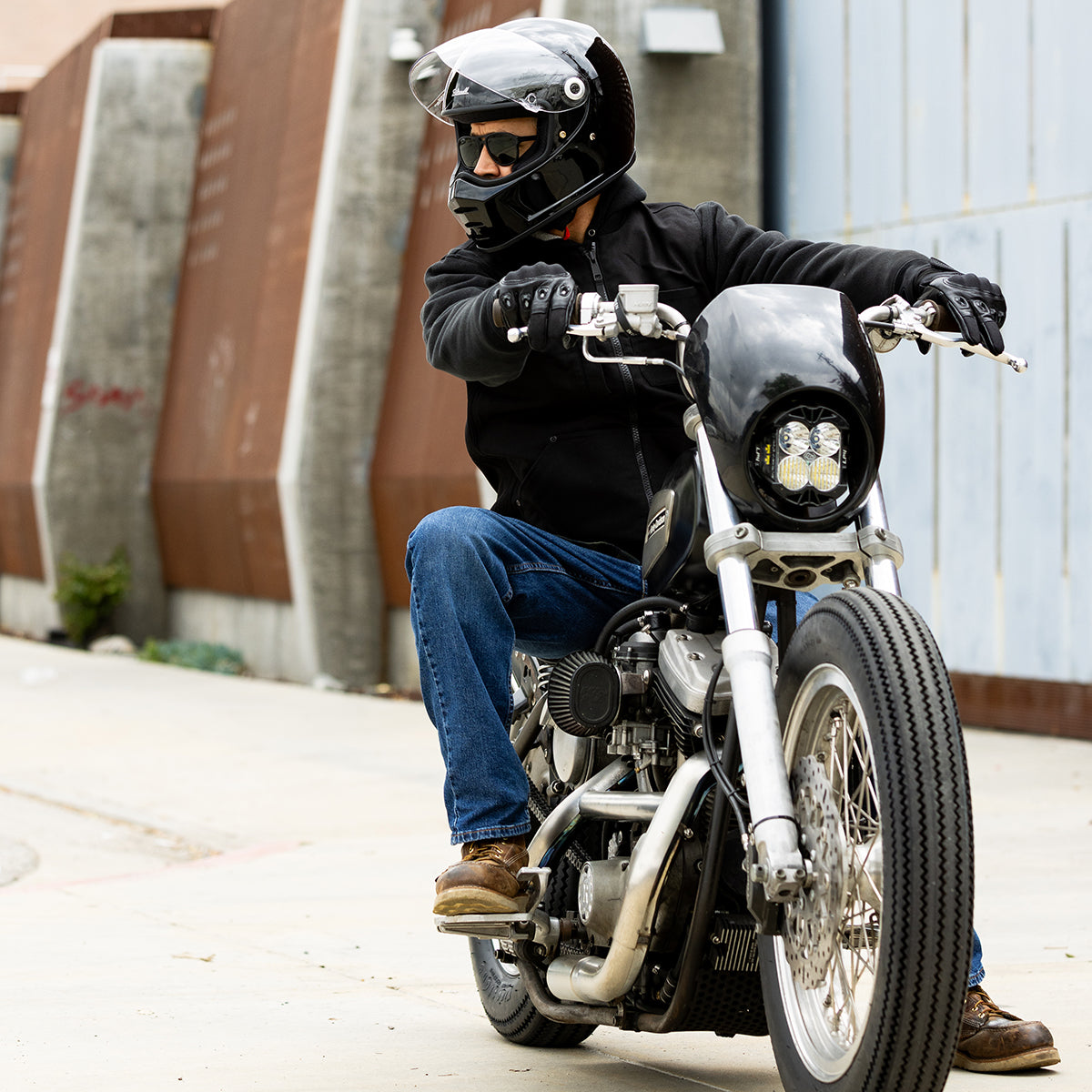 Lane Splitter Helmet - Gloss Black