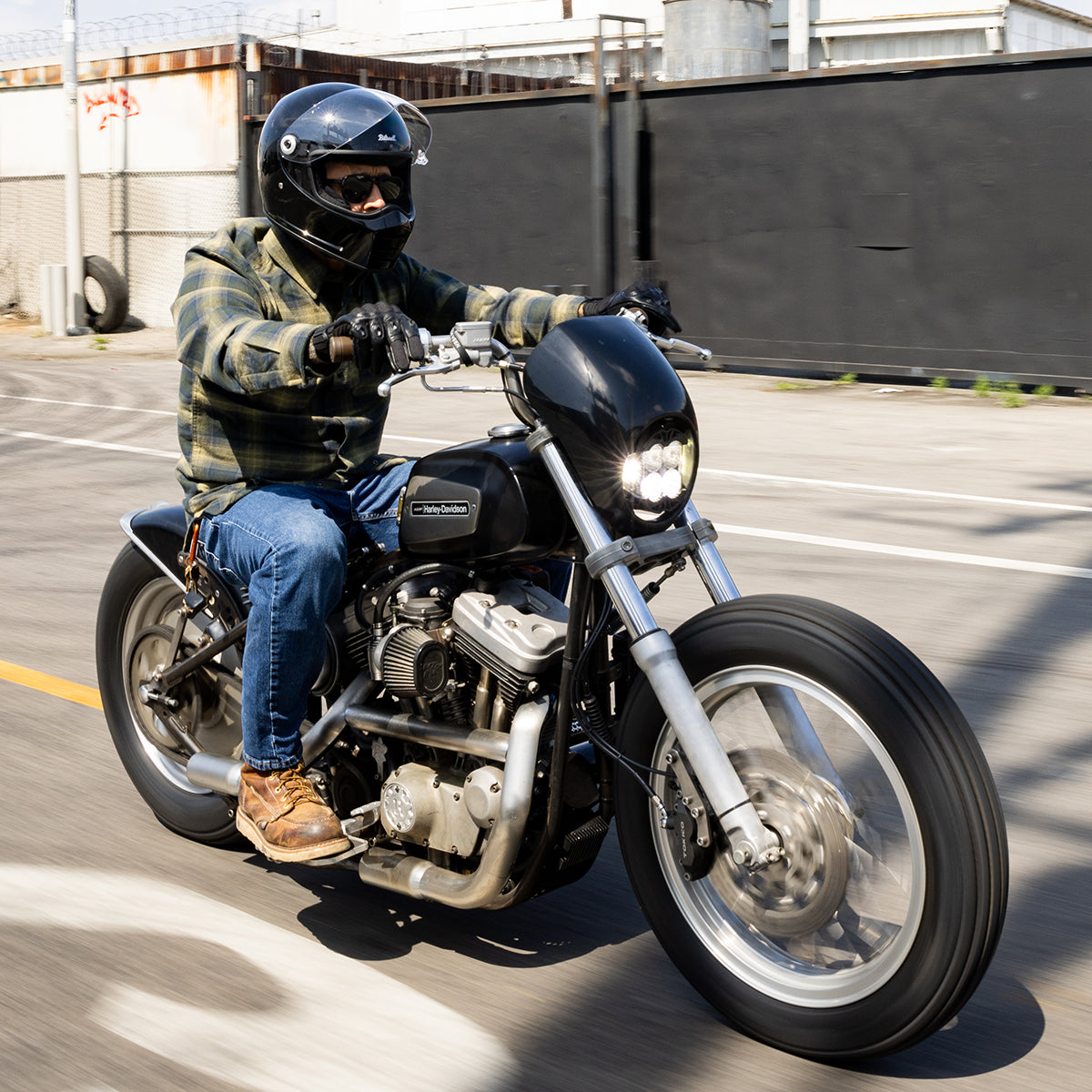 Lane Splitter Helmet - Gloss Black