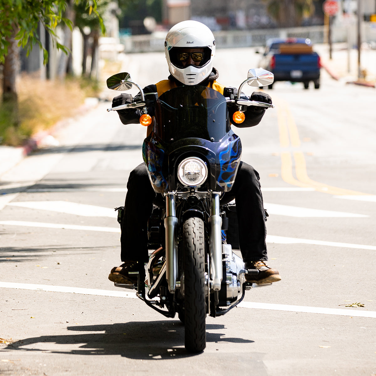 Lane Splitter Helmet - Gloss White