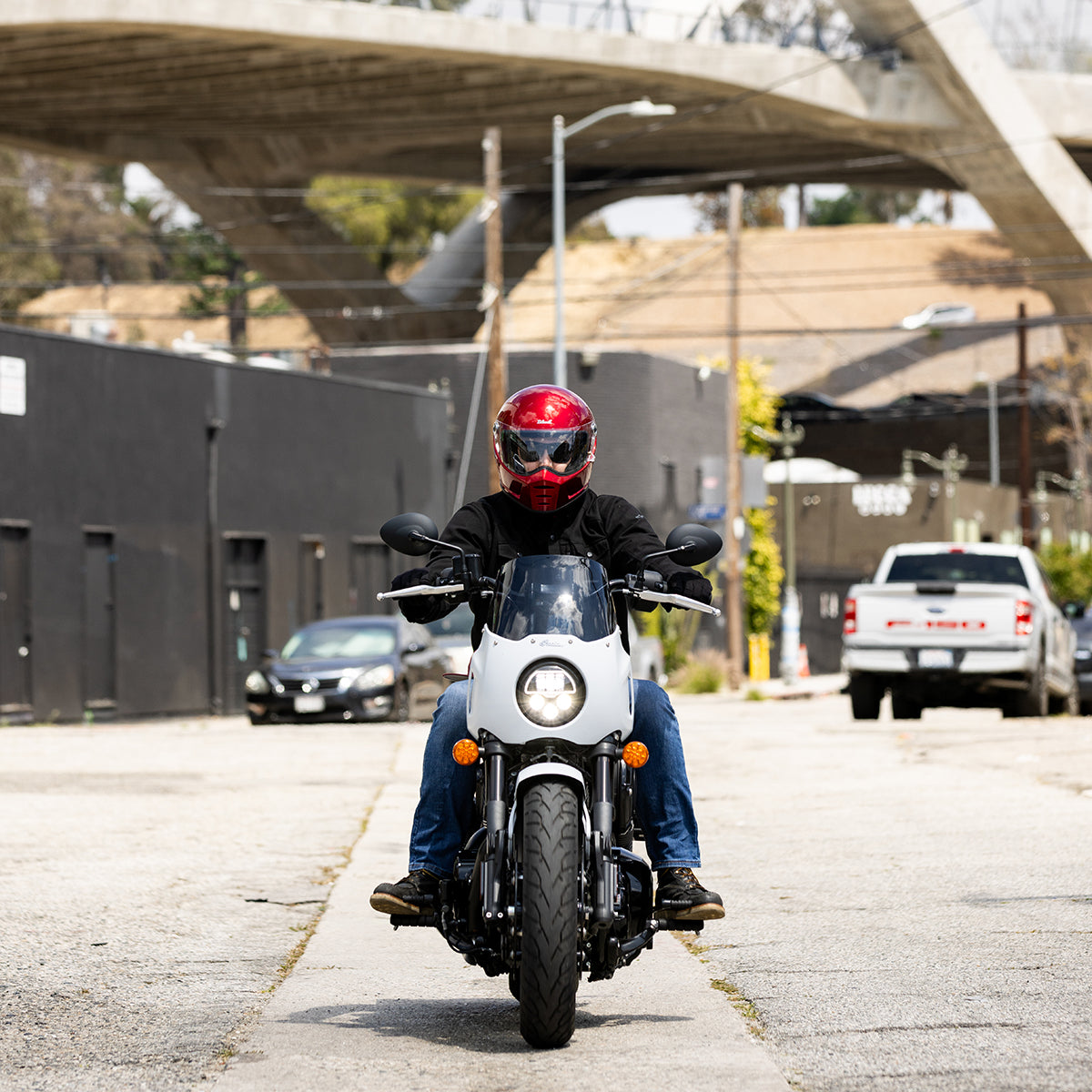 Lane Splitter Helmet - Metallic Cherry Red