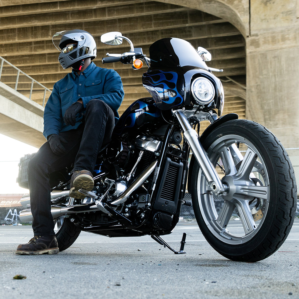 Lane Splitter Helmet - Gloss Storm Grey Inertia