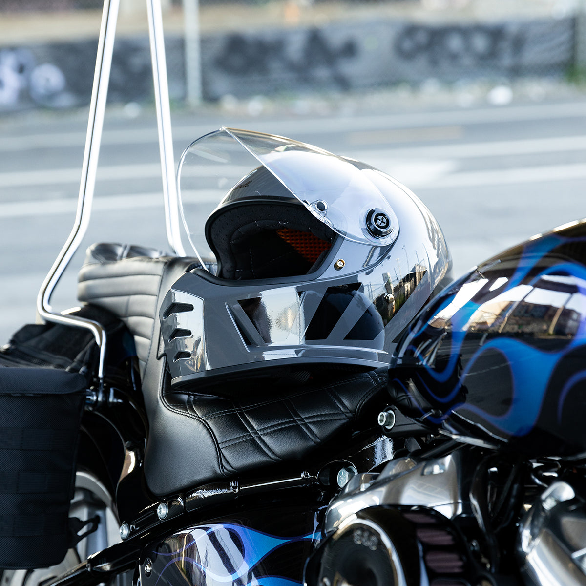 Lane Splitter Helmet - Gloss Storm Grey Inertia