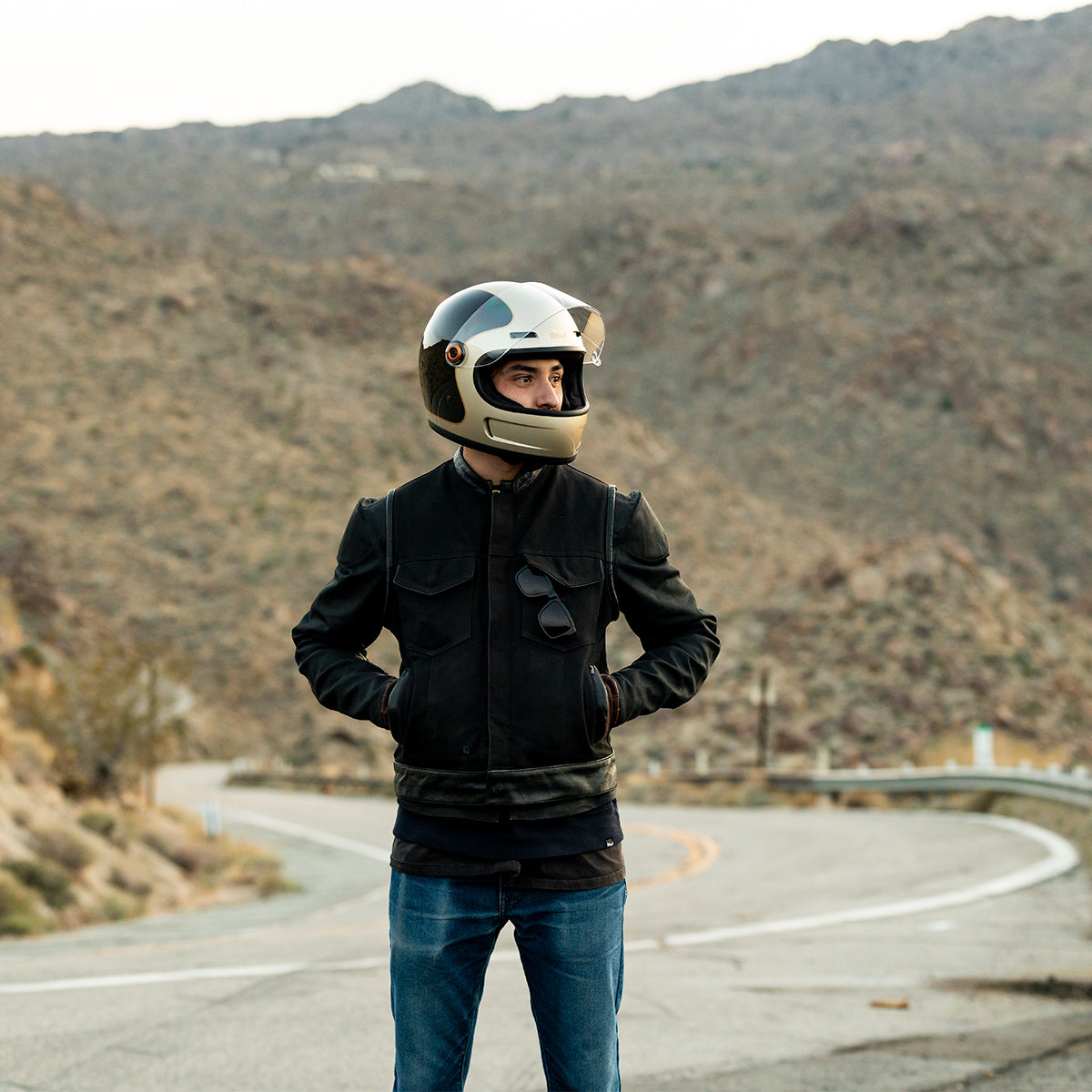 Gringo SV Helmet - Metallic Champagne / Charcoal Tracker