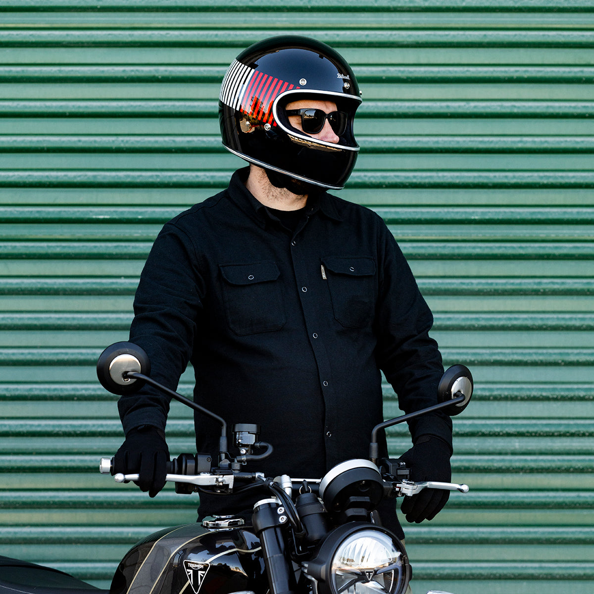 Gringo Helmet - Raceflow Gloss Black / Red / White / Blue