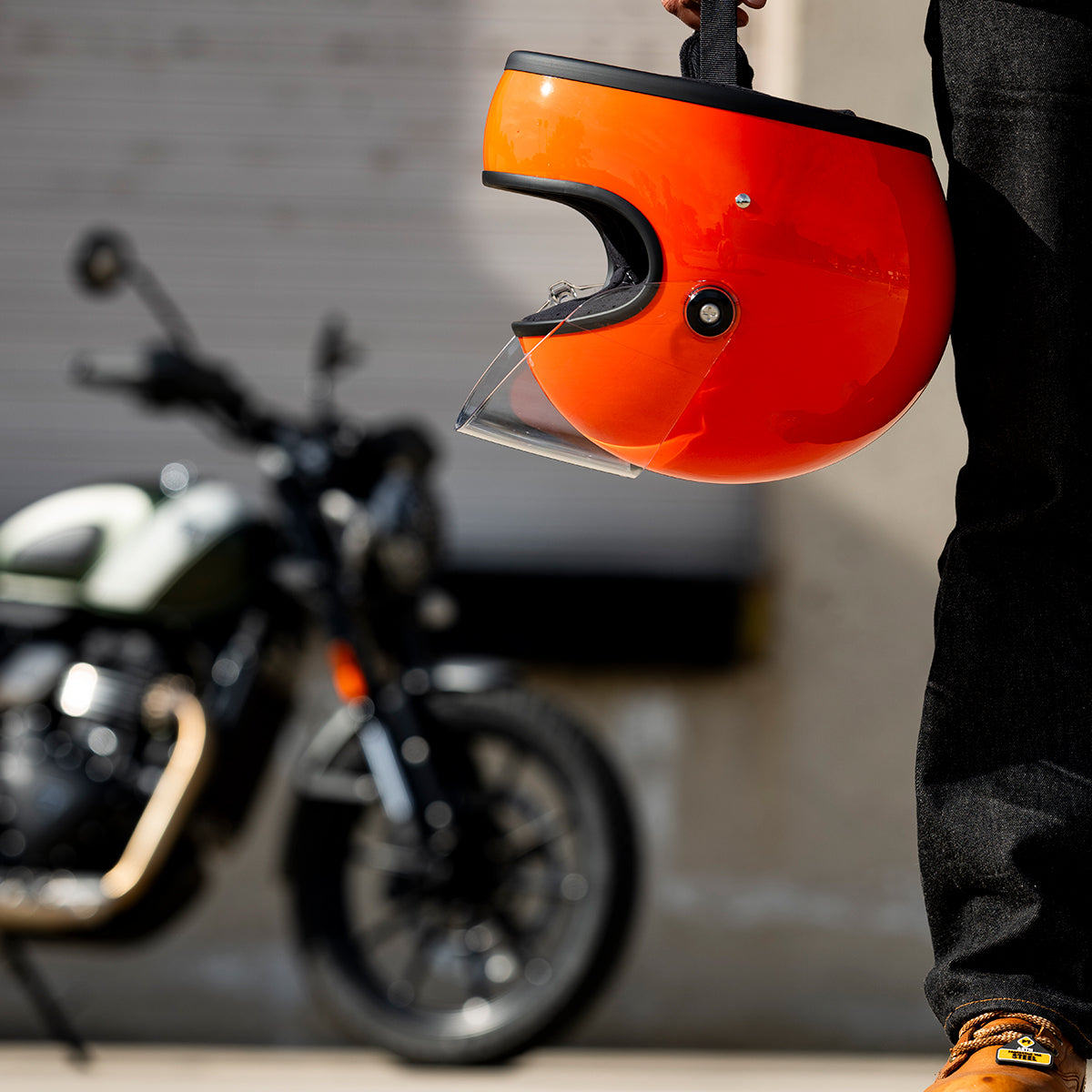 Gringo S Helmet - Gloss Hazard Orange