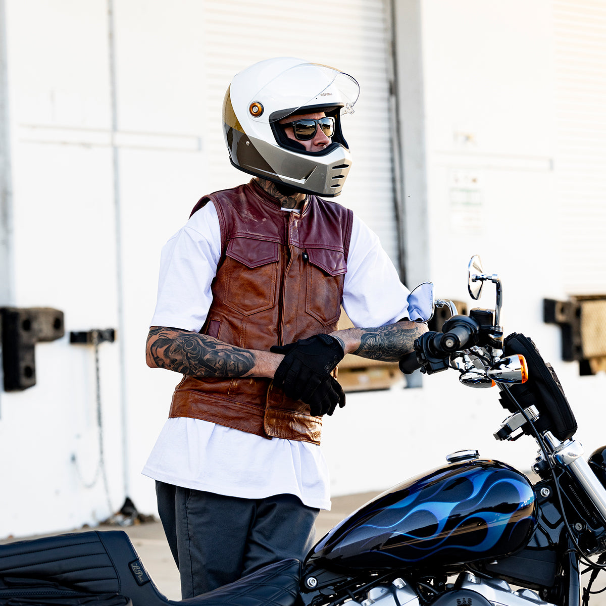 Lane Splitter Helmet - Intersection Gold Silver Bronze