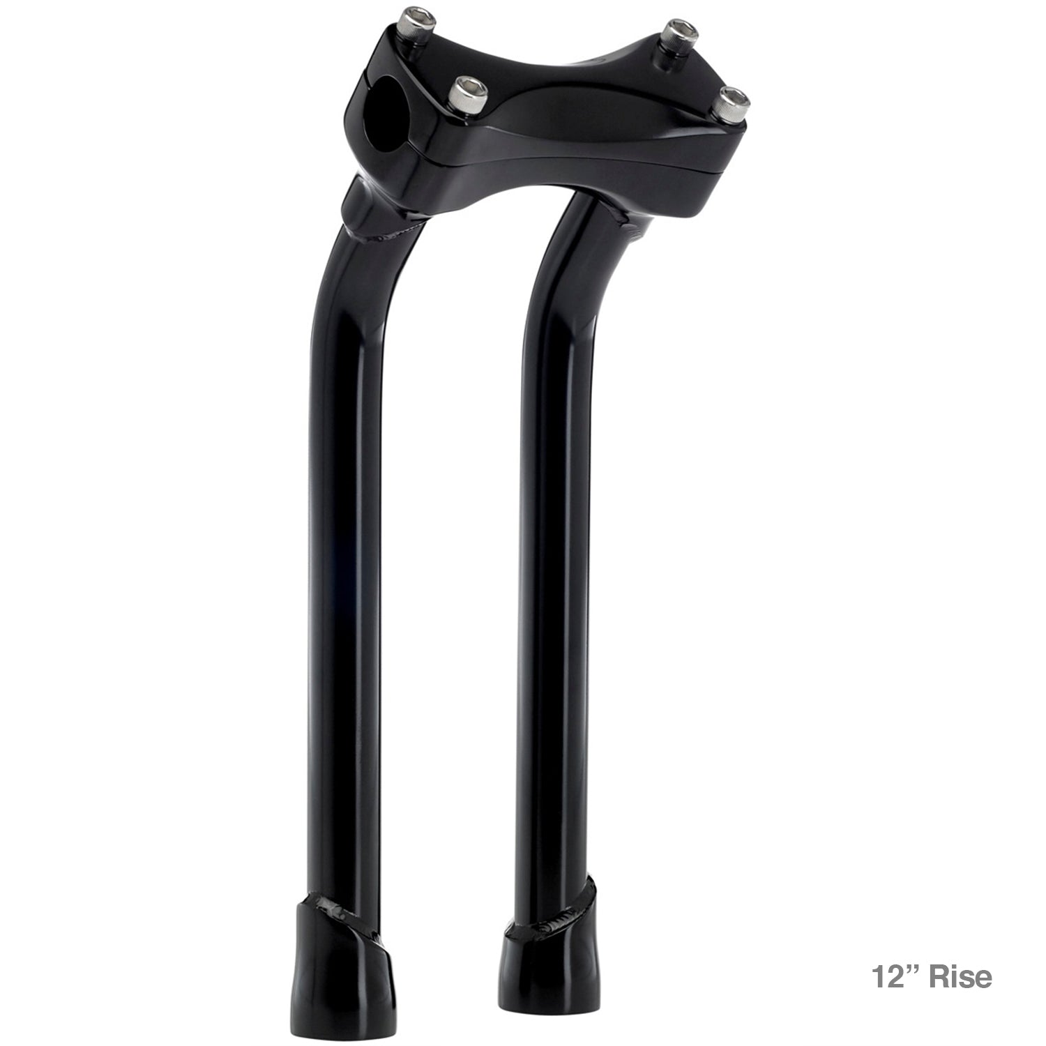 Murdock Pullback Risers 6" 8" 10" 12" - Black Electroplate