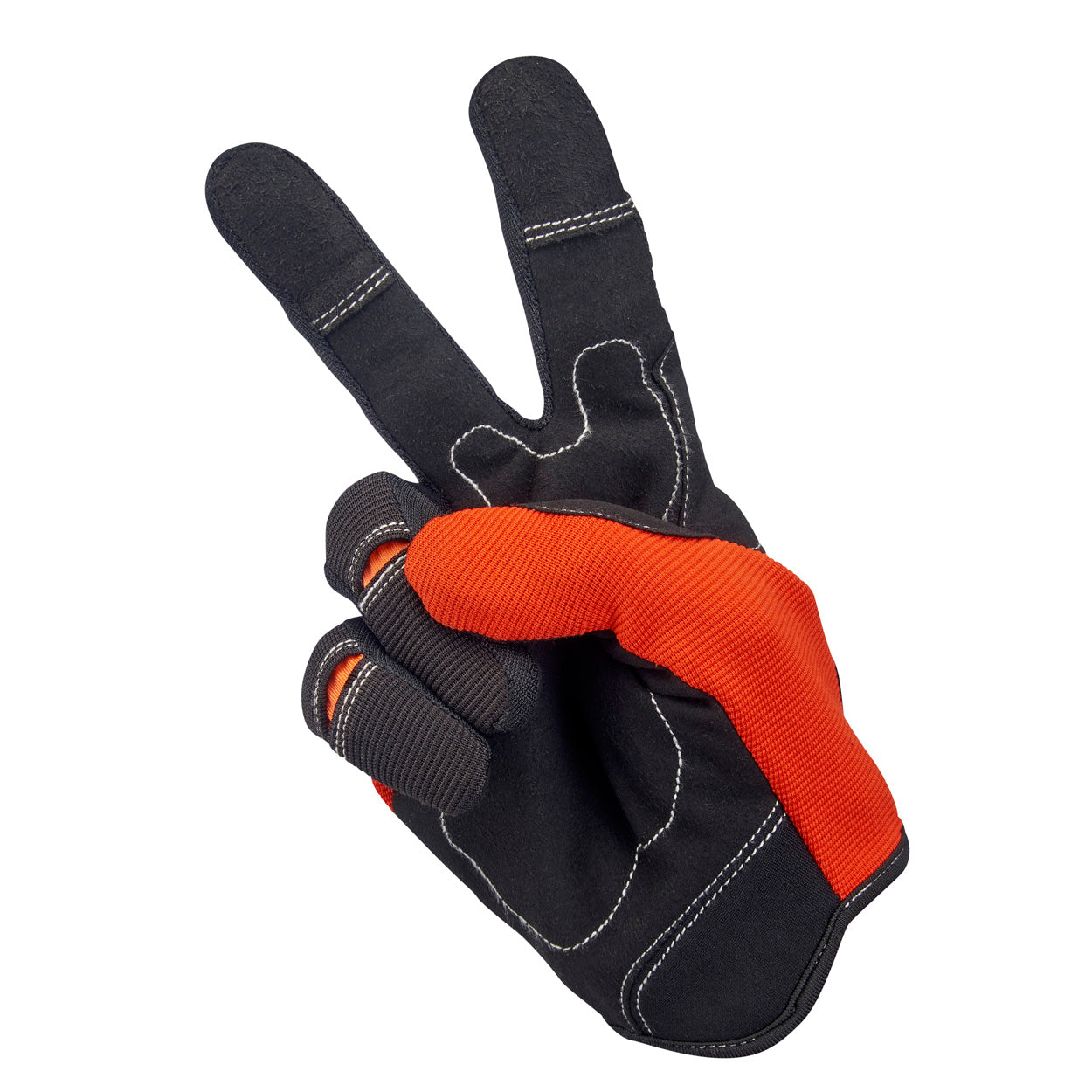 Moto Gloves - Orange/Black