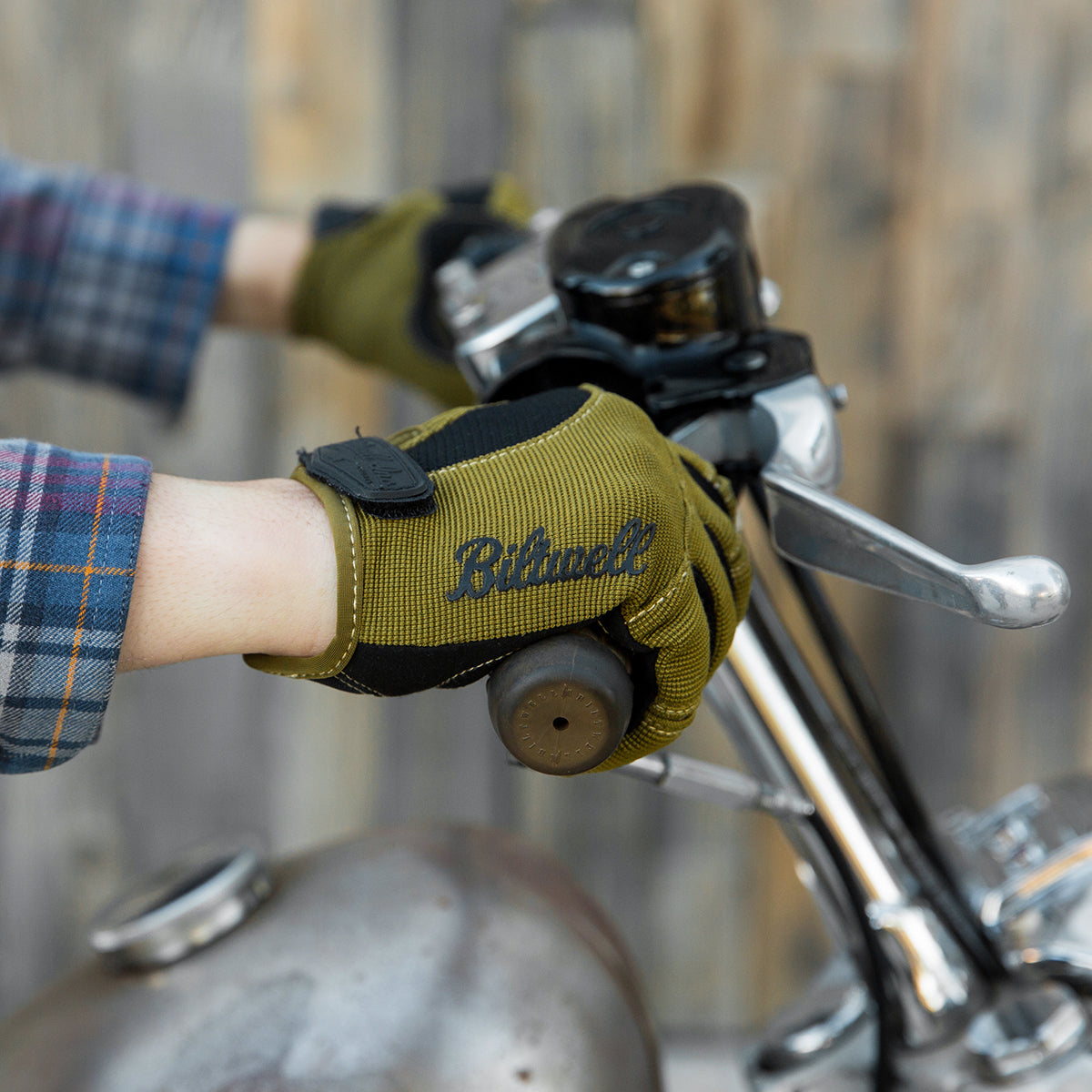 Moto Gloves - Olive/Black