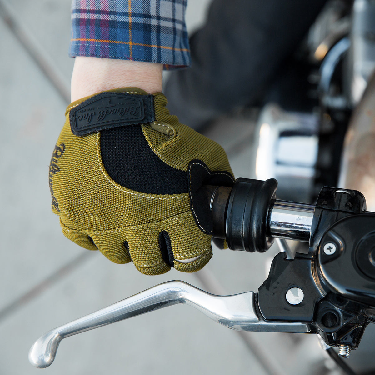 Moto Gloves - Olive/Black