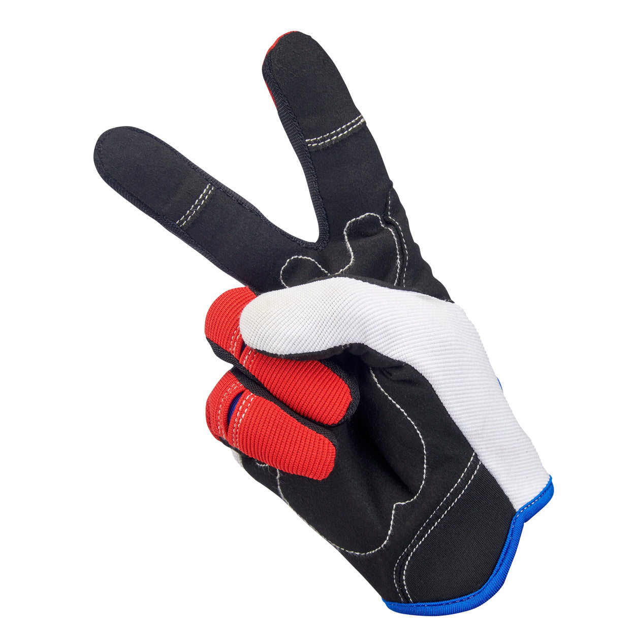 CLOSEOUT Moto Gloves - Red/White/Blue