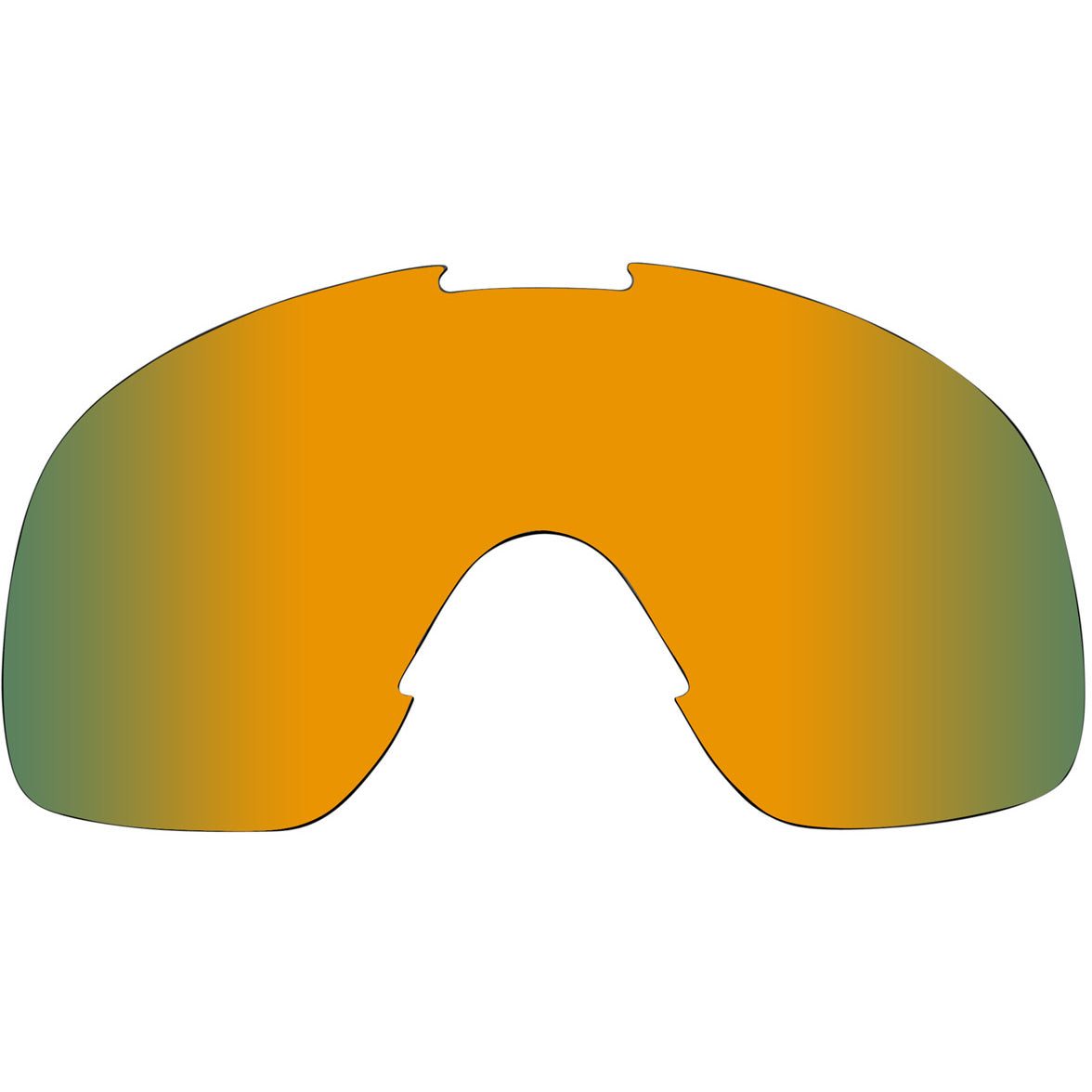 Overland 2.0 Goggle Lens - Lime Mirror / Brown