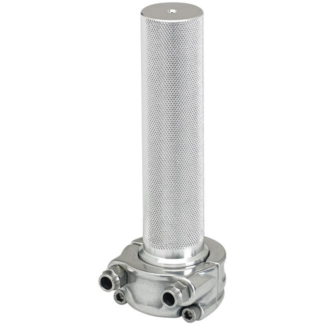 Cast Whiskey Throttle 1&quot; Dual - Polished