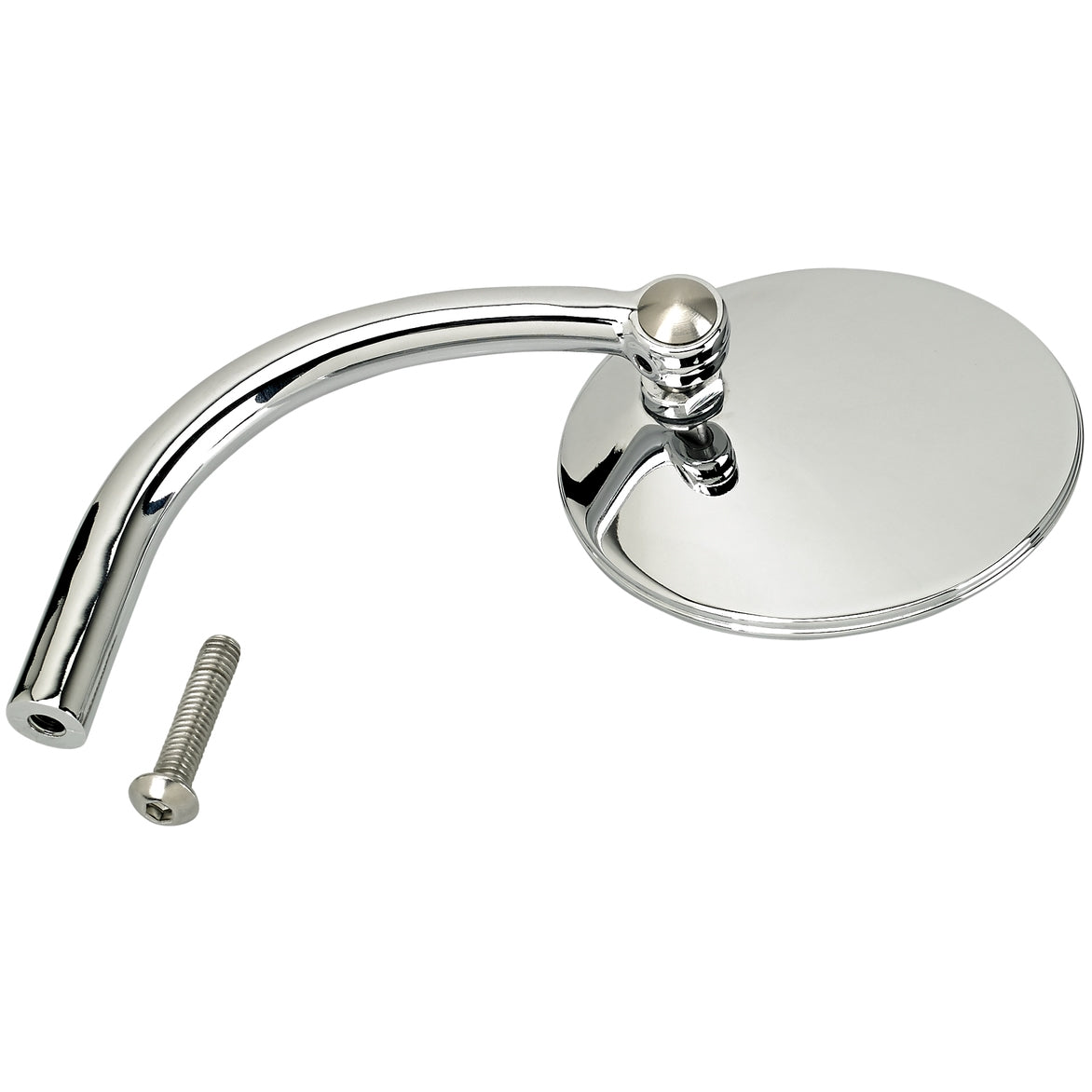 Utility Mirror Round CE Perch Mount - Chrome