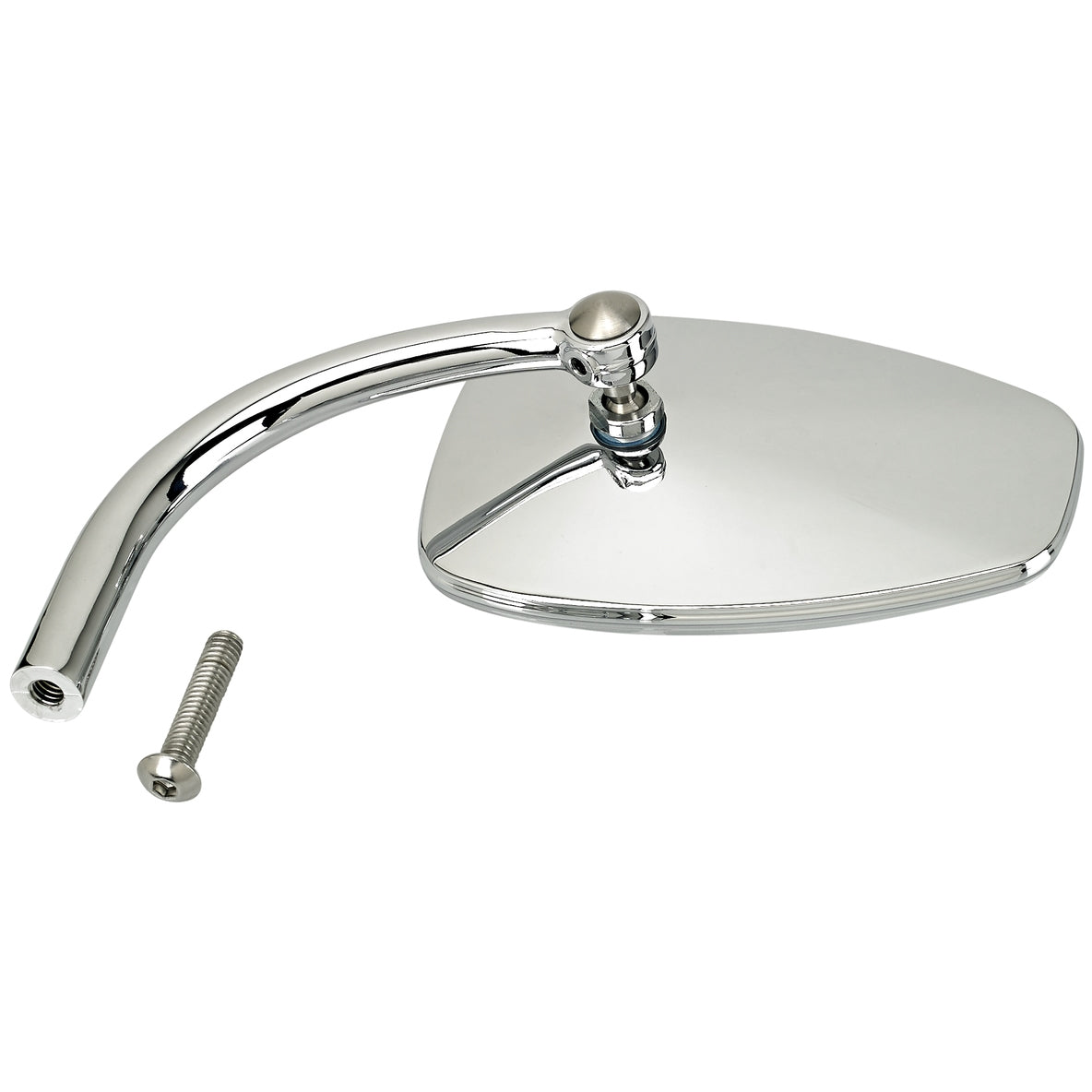 Utility Mirror Teardrop CE Perch Mount - Chrome