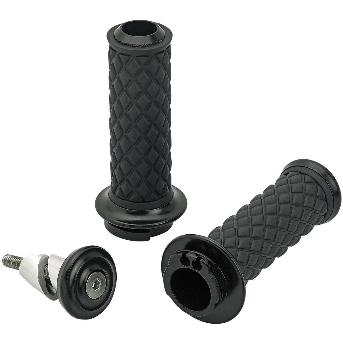 AlumiCore Grip Set Dual Cable - Black Electroplate