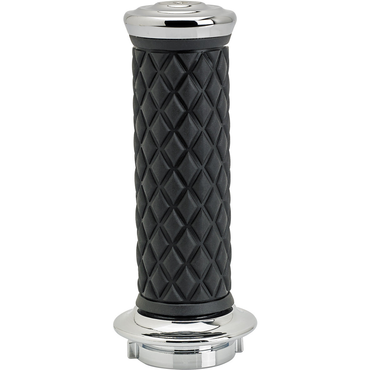 1" AlumiCore TBW Grips For H-D Bars With Hollow Tube End on Clutch Side - Chrome