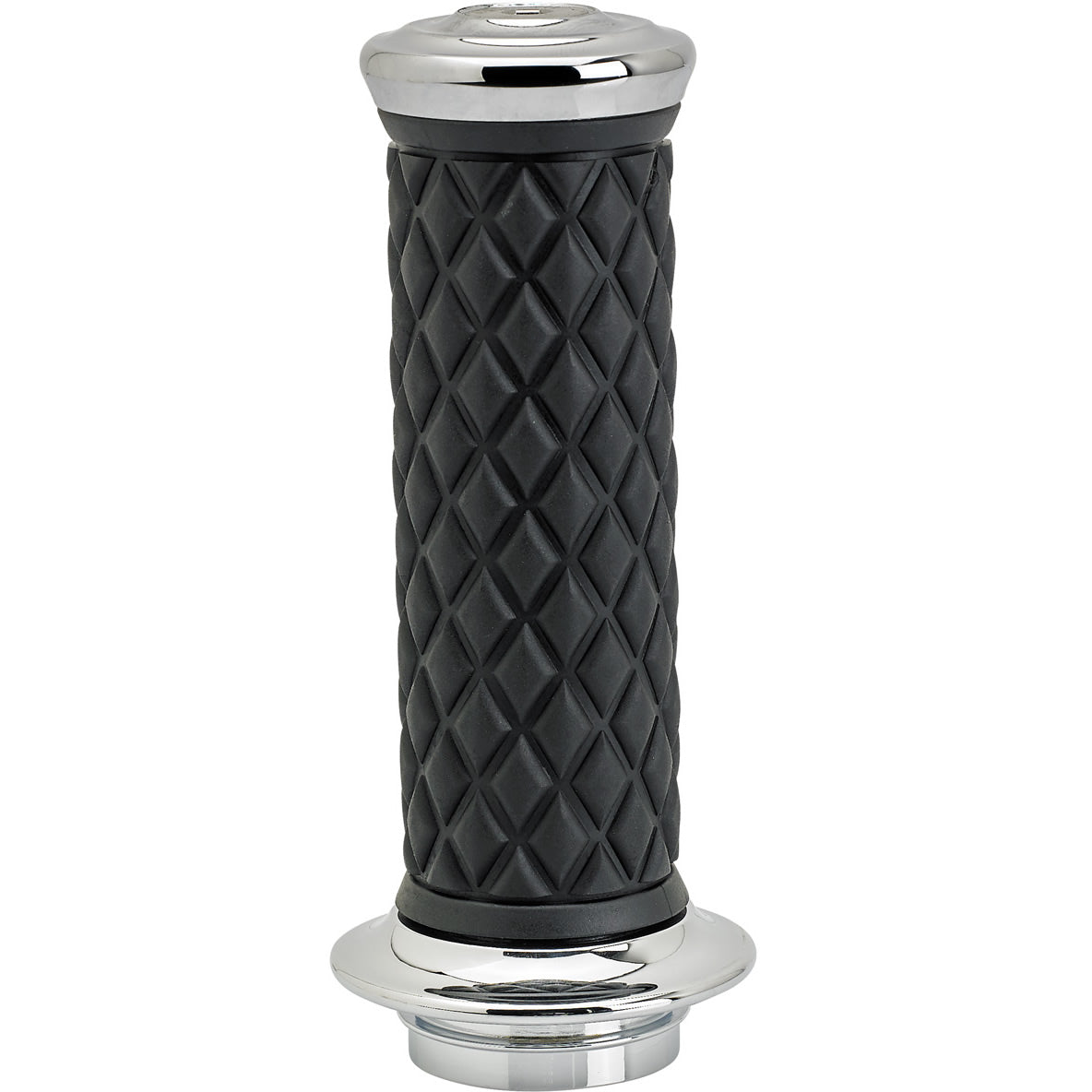 1" AlumiCore TBW Grips For H-D Bars With Hollow Tube End on Clutch Side - Chrome