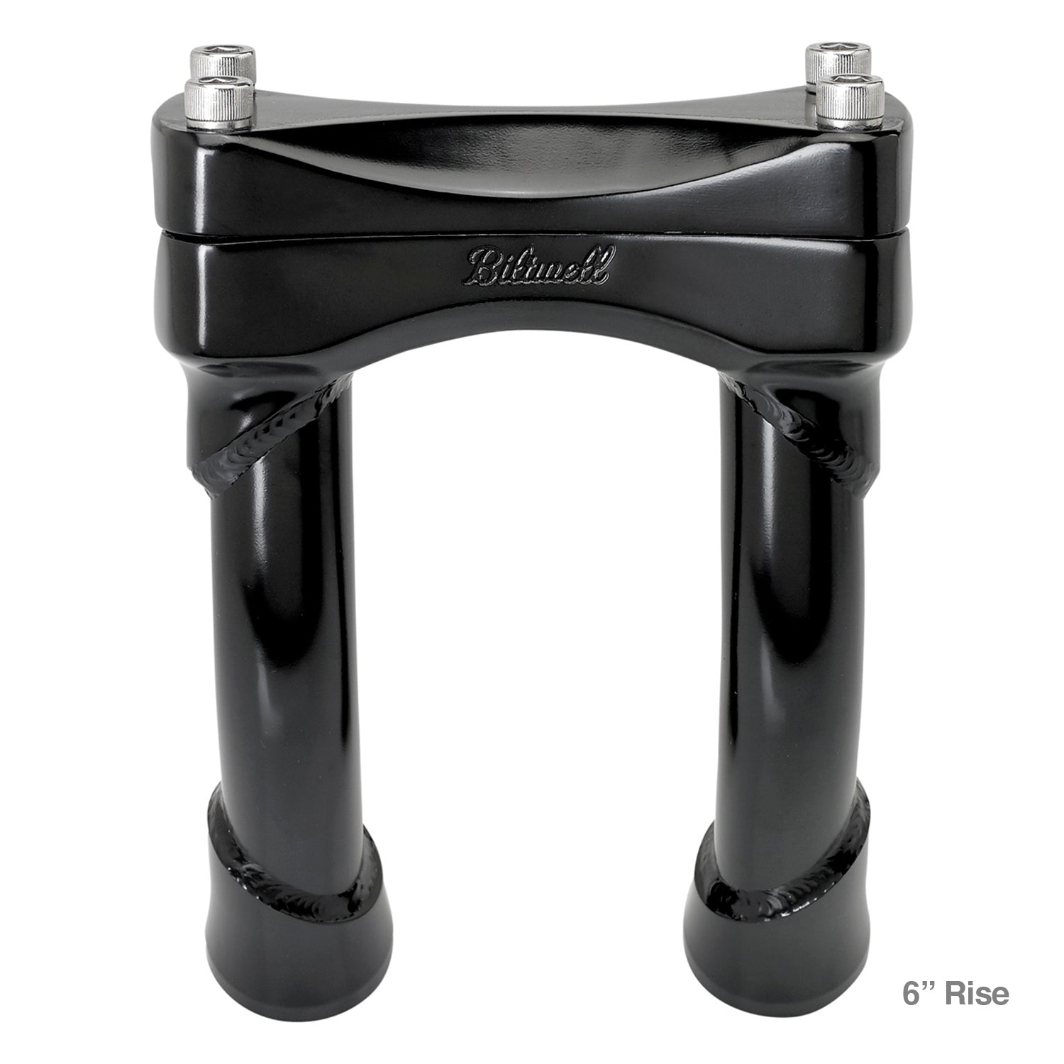 Murdock Pullback Risers 6" 8" 10" 12" - Black Electroplate