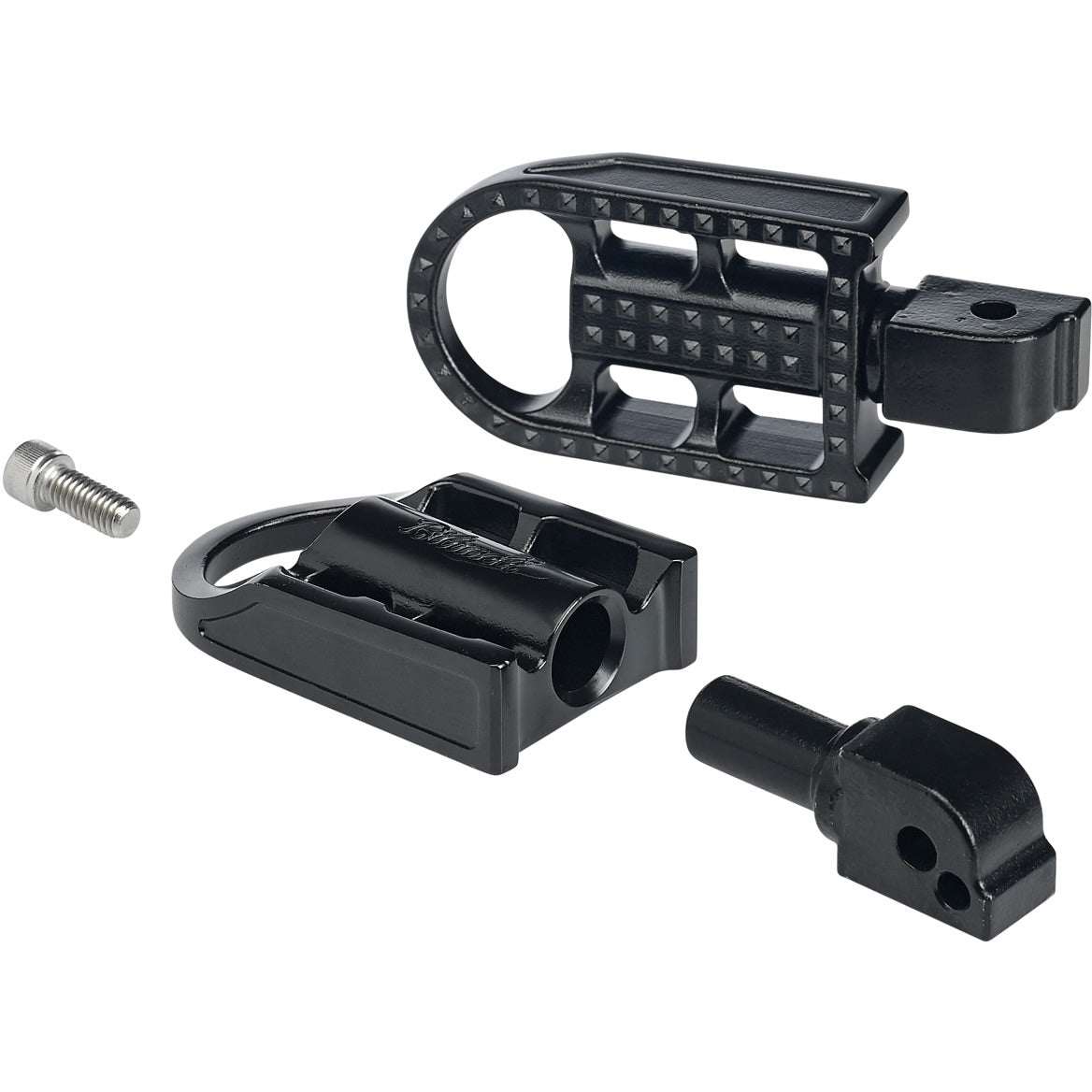 Mushman Foot Pegs HD Passenger - Black Electroplate