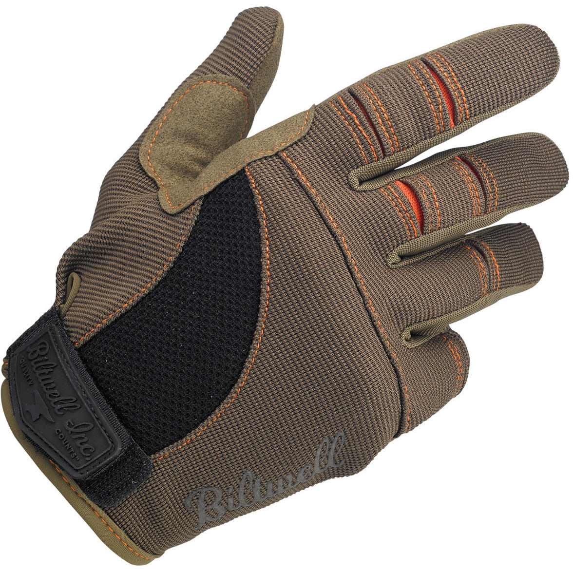 Moto Gloves Brown/Orange - Main Image