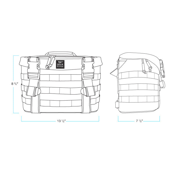 EXFIL-18 Saddlebags Black