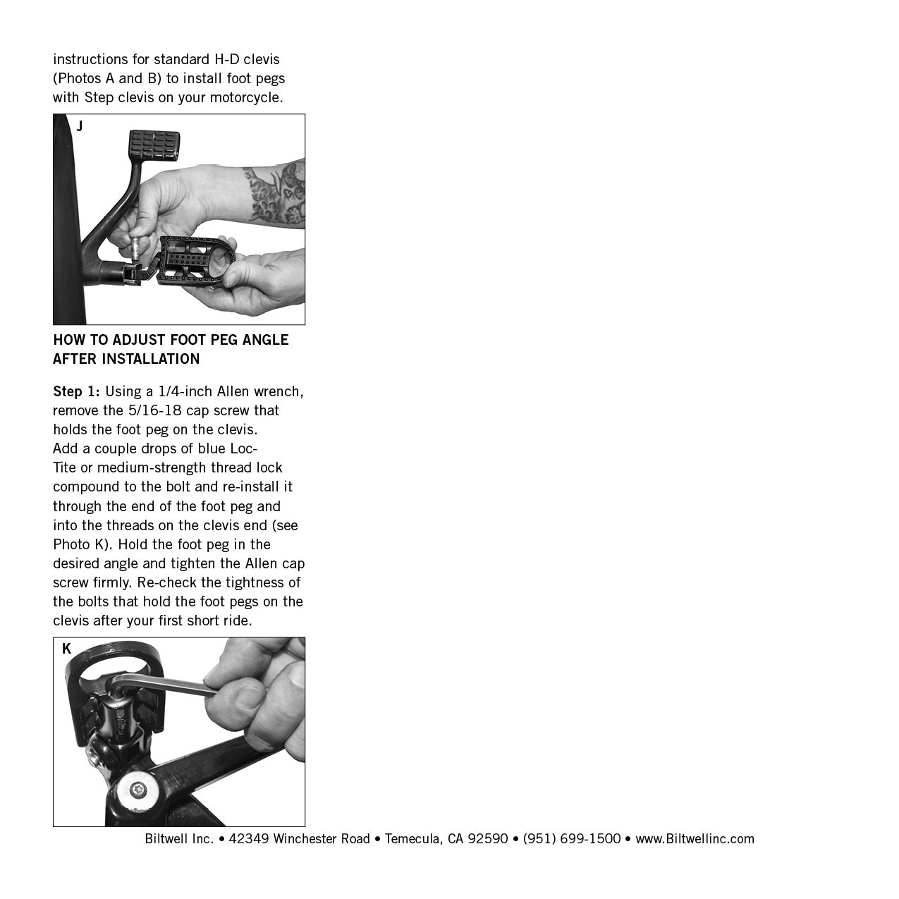 Mushman Foot Pegs HD Passenger - Polished