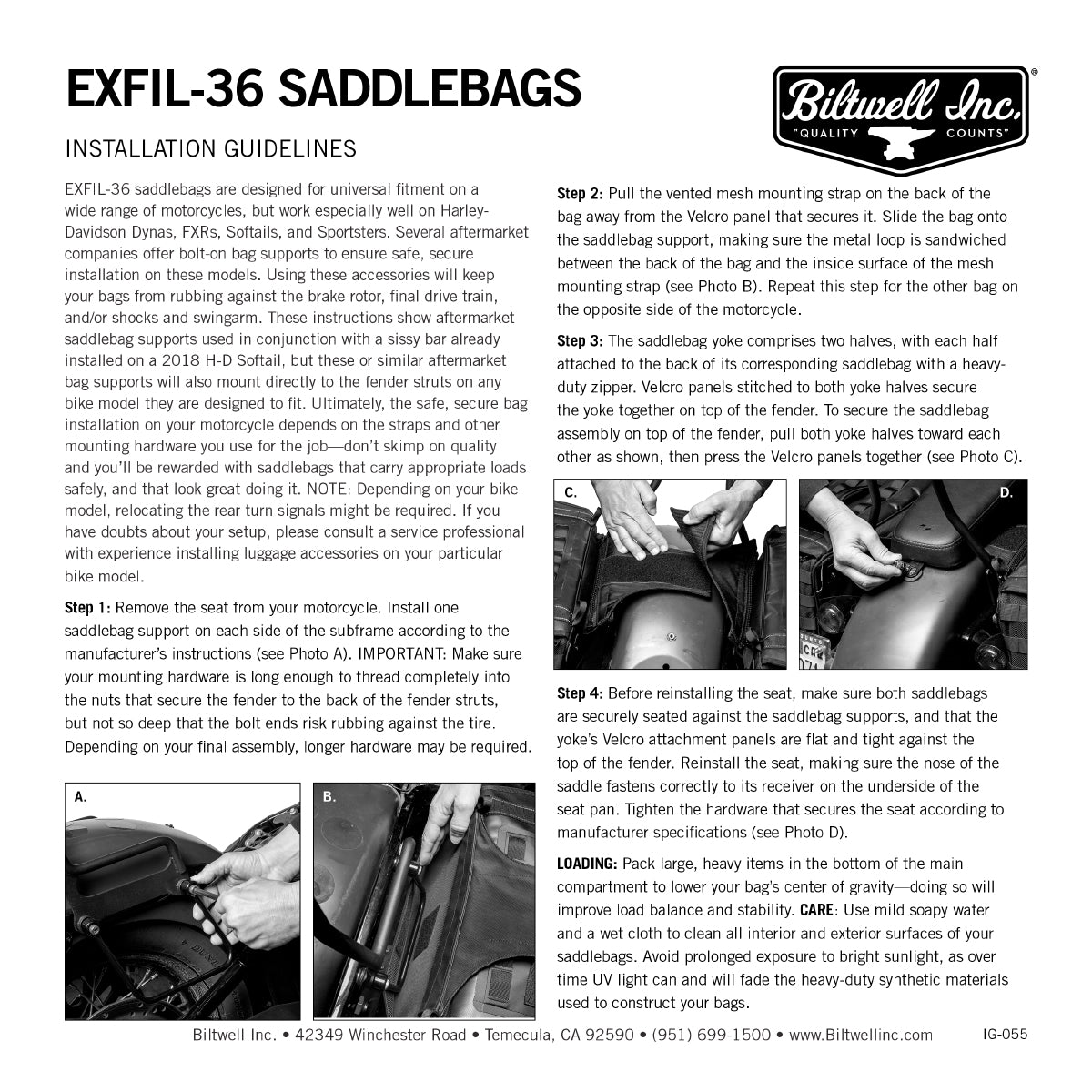 EXFIL-36 Saddlebags Black