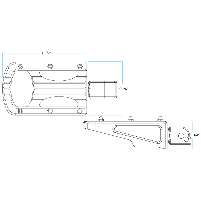 Punisher Foot Pegs HD Passenger - Polished