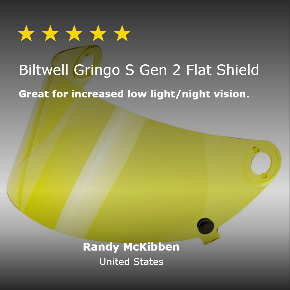 Gringo S Gen 2 Flat Shield - Yellow